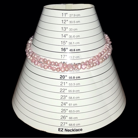 Light Pink/ Purple Real Freshwater Pearls Necklace - Picture 5 of 9